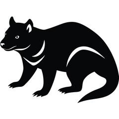 wolf cat vector sihouette
