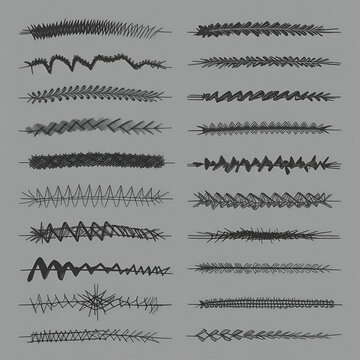 STITCH BRUSHES
A selection of illustrator vector brushes for Fashion Cads including topstitch, overstitch, overlocking and decorative stitches and trims.