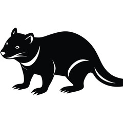 wolf cat vector sihouette