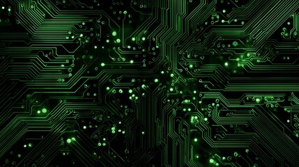 Futuristic blue digital circuit board background with glowing electronic connections and modern technology pattern for innovation and data network design