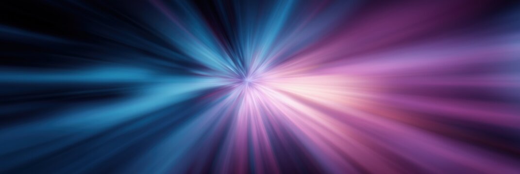 Vibrant abstract light burst with blue and pink radiant streaks - Powered by Adobe