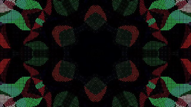 Abstract Kaleidoscope pattern with full colors. Magic mandala. 4k	