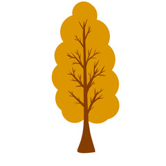 autumn tree vector illustration, perfect for autumn theme design