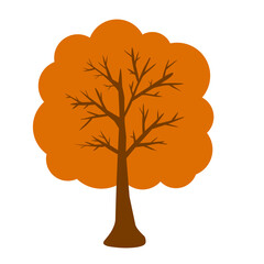 autumn tree vector illustration, perfect for autumn season theme design, background, or element for complete autum event poster