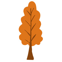 Autumn tree vector illustration, perfect for autum theme design