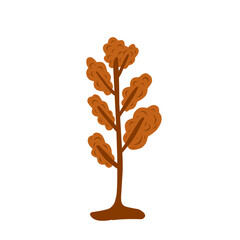 Autumn tree vector illustration, perfect for autumn theme design, background or element for complete autumn event poster