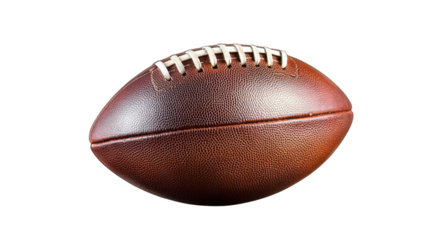 American football isolated on transparent background