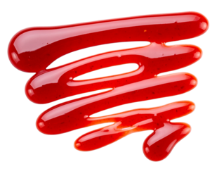  Diagonal Red Syrup Drip Streaks, Artistic Flow, Transparent PNG