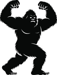 Bigfoot Svg, Big Foot Svg, Yeti Svg, Sasquatch Svg. Vector Cut file for Cricut, Silhouette,