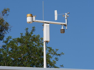Weather station, a collection of measuring instruments used to record meteorological data such as...