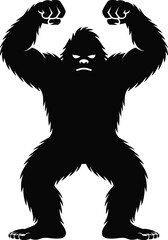 Bigfoot Svg, Big Foot Svg, Yeti Svg, Sasquatch Svg. Vector Cut file for Cricut, Silhouette,