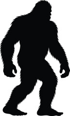 Fototapeta premium Bigfoot Svg, Big Foot Svg, Yeti Svg, Sasquatch Svg. Vector Cut file for Cricut, Silhouette,
