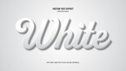 White text effect
