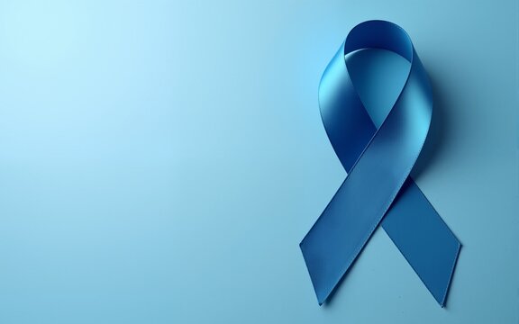 Blue ribbon awareness.Colon Cancer, Colorectal Cancer, Child Abuse awareness, world diabetes day. High quality
