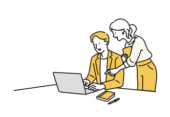 アドバイス、レクチャーイラスト