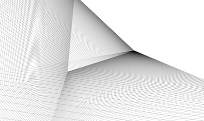 Abstract linear architecture vector 3d background