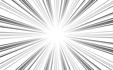 Radial Speed Lines manga comic.