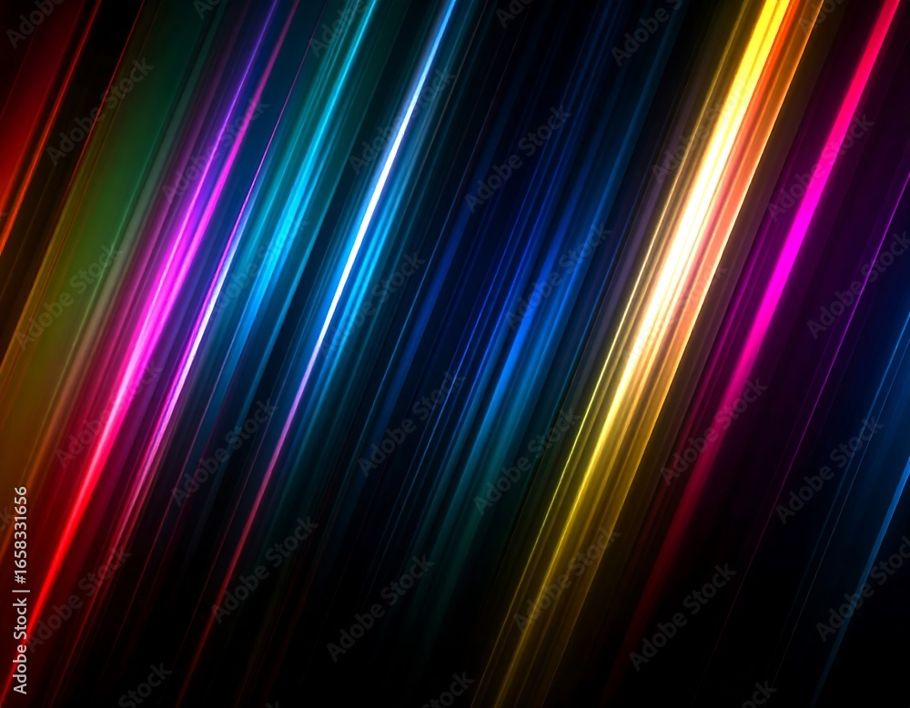 Poster dynamic spectrum gradient lines abstract background for modern designs and presentations