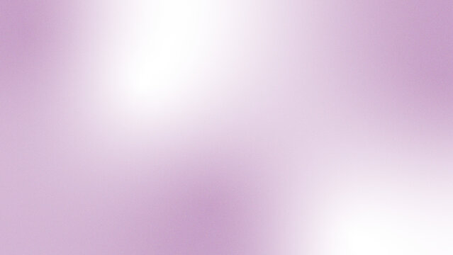 Lilac pastel white abstract background. Color gradient ombre blend from soft lilac to bright white. Smooth transition, light glow, subtle shimmer, metallic hints, noise grain texture and soft blur