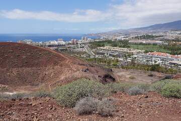 Blick nach Los Cristianos auf Teneriffa