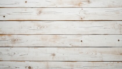 Naklejka premium Rustic whitewashed wooden planks forming a textured surface, perfect for background use and design applications