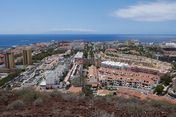Blick auf Los Cristianos auf Teneriffa