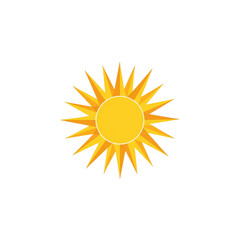 Fototapeta premium Bright Sun Illustration, Nature Scene, Graphic Design, Vibrant Colors, Creative Environment, Artistic Viewpoint, Sunny Concept