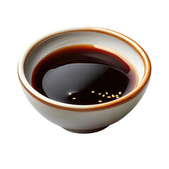 Teriyaki sauce isolated on transparent background.