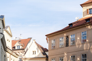 Decooration of the building in Old Prague