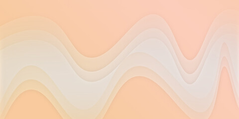 Illustration of a curved wave pattern in yellow orange gradient