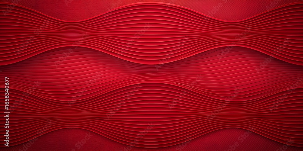 Poster abstract red textured background with flowing wave patterns and intricate geometric details, creatin