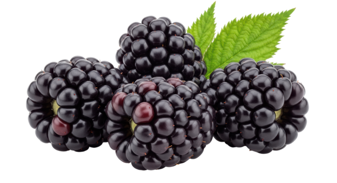 Isolated Blackberries