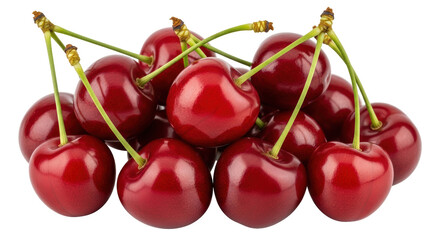 Isolated Cherries Pile