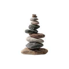 Balanced Stack of Stones - Serenity and Stability Concept