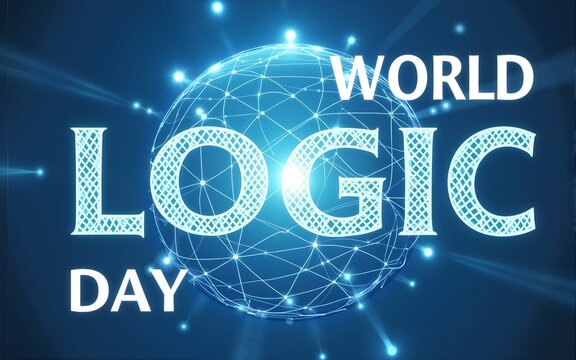 world logic day concept, banner, poster. High quality