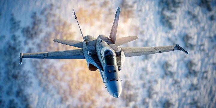 F15 fighter jet - military air force in flight