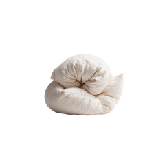 Crumpled Off-White Pillow, Soft and Comfortable Bedding