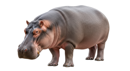 Isolated Hippopotamus