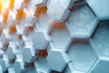 Futuristic hexagon wall design pattern high resolution picture