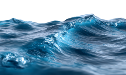 Flood Water Waves Isolate on Transparent Background, cutout, png