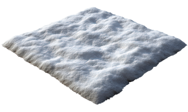 Snowfield Isolate on Transparent Background, cutout, png