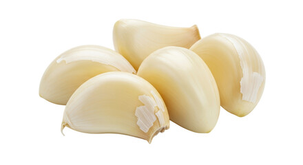 Isolated Garlic cloves