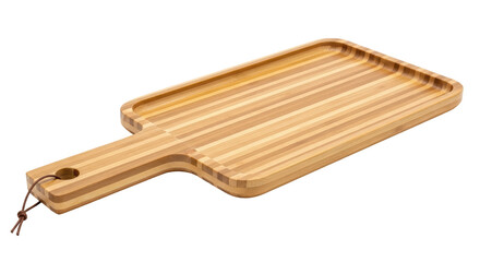 Isolated Wooden Pizza Paddle