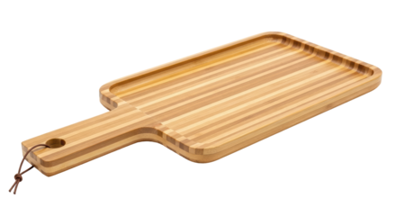 Isolated Wooden Pizza Paddle