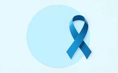 World diabetes day awareness design with blue circle and ribbon. High quality