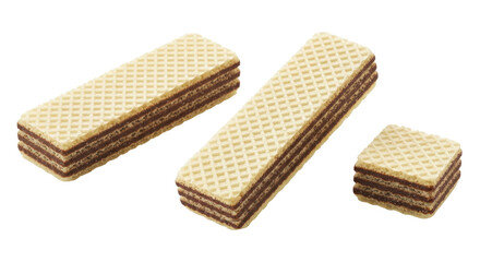 Isolated Wafers with Chocolate Filling