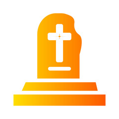 Fototapeta premium tombstone gradient icon