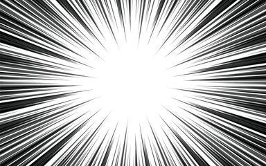 Fototapeta premium Manga comic style speed line illustration