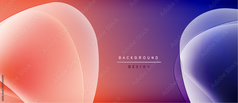 Poster abstract gradients, overlapping circles create modern background. soft colors blend, offering visual