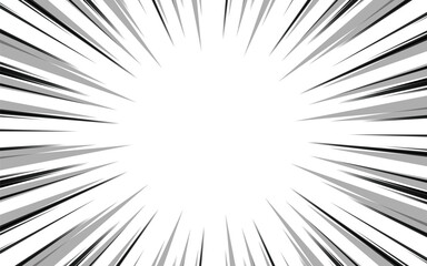 Naklejka premium Diagonal line background. Comic sun rays. Abstract black and white radial line frame. Manga or anime cartoon explosion wallpaper.